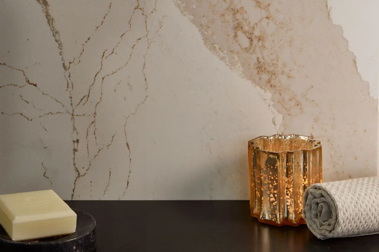 Brittanicca Gold Cool™ Design Detail Slab Inspiration