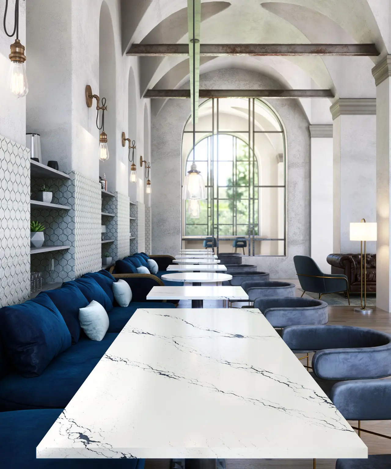 Inverness Cobalt™ Design Detail Slab Inspiration