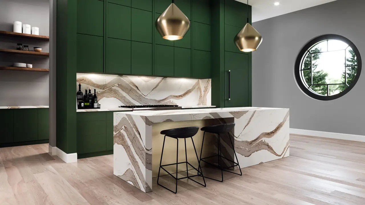 Brittanicca Gold Cool™ Design Detail Slab Inspiration